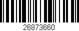 Código de barras (EAN, GTIN, SKU, ISBN): '26873660'