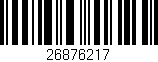 Código de barras (EAN, GTIN, SKU, ISBN): '26876217'