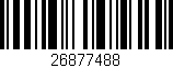 Código de barras (EAN, GTIN, SKU, ISBN): '26877488'
