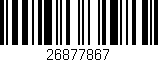 Código de barras (EAN, GTIN, SKU, ISBN): '26877867'
