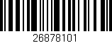 Código de barras (EAN, GTIN, SKU, ISBN): '26878101'