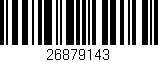 Código de barras (EAN, GTIN, SKU, ISBN): '26879143'