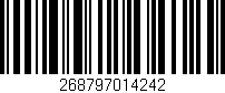 Código de barras (EAN, GTIN, SKU, ISBN): '268797014242'