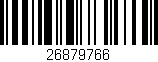 Código de barras (EAN, GTIN, SKU, ISBN): '26879766'
