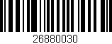 Código de barras (EAN, GTIN, SKU, ISBN): '26880030'