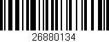 Código de barras (EAN, GTIN, SKU, ISBN): '26880134'