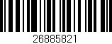 Código de barras (EAN, GTIN, SKU, ISBN): '26885821'