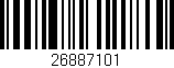 Código de barras (EAN, GTIN, SKU, ISBN): '26887101'