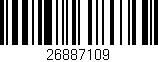 Código de barras (EAN, GTIN, SKU, ISBN): '26887109'
