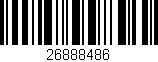 Código de barras (EAN, GTIN, SKU, ISBN): '26888486'