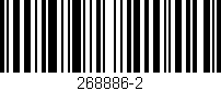 Código de barras (EAN, GTIN, SKU, ISBN): '268886-2'