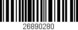 Código de barras (EAN, GTIN, SKU, ISBN): '26890280'