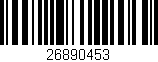 Código de barras (EAN, GTIN, SKU, ISBN): '26890453'