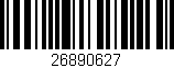 Código de barras (EAN, GTIN, SKU, ISBN): '26890627'