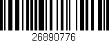 Código de barras (EAN, GTIN, SKU, ISBN): '26890776'