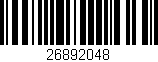 Código de barras (EAN, GTIN, SKU, ISBN): '26892048'