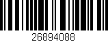 Código de barras (EAN, GTIN, SKU, ISBN): '26894088'