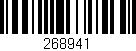 Código de barras (EAN, GTIN, SKU, ISBN): '268941'
