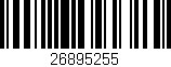 Código de barras (EAN, GTIN, SKU, ISBN): '26895255'