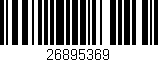 Código de barras (EAN, GTIN, SKU, ISBN): '26895369'