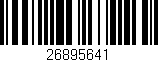 Código de barras (EAN, GTIN, SKU, ISBN): '26895641'