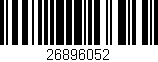 Código de barras (EAN, GTIN, SKU, ISBN): '26896052'