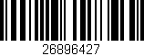 Código de barras (EAN, GTIN, SKU, ISBN): '26896427'