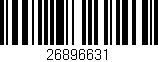 Código de barras (EAN, GTIN, SKU, ISBN): '26896631'