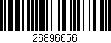 Código de barras (EAN, GTIN, SKU, ISBN): '26896656'