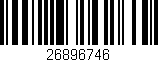 Código de barras (EAN, GTIN, SKU, ISBN): '26896746'