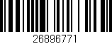 Código de barras (EAN, GTIN, SKU, ISBN): '26896771'
