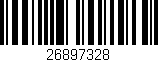 Código de barras (EAN, GTIN, SKU, ISBN): '26897328'