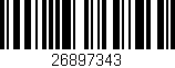 Código de barras (EAN, GTIN, SKU, ISBN): '26897343'