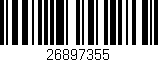 Código de barras (EAN, GTIN, SKU, ISBN): '26897355'