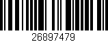 Código de barras (EAN, GTIN, SKU, ISBN): '26897479'