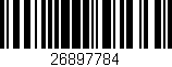 Código de barras (EAN, GTIN, SKU, ISBN): '26897784'