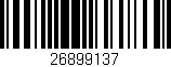 Código de barras (EAN, GTIN, SKU, ISBN): '26899137'