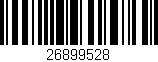 Código de barras (EAN, GTIN, SKU, ISBN): '26899528'