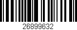 Código de barras (EAN, GTIN, SKU, ISBN): '26899632'
