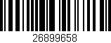 Código de barras (EAN, GTIN, SKU, ISBN): '26899658'