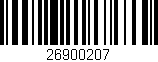 Código de barras (EAN, GTIN, SKU, ISBN): '26900207'