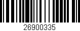 Código de barras (EAN, GTIN, SKU, ISBN): '26900335'