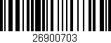 Código de barras (EAN, GTIN, SKU, ISBN): '26900703'