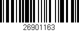 Código de barras (EAN, GTIN, SKU, ISBN): '26901163'