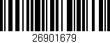Código de barras (EAN, GTIN, SKU, ISBN): '26901679'