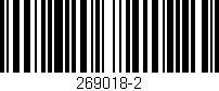 Código de barras (EAN, GTIN, SKU, ISBN): '269018-2'