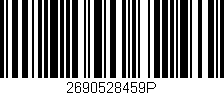 Código de barras (EAN, GTIN, SKU, ISBN): '2690528459P'