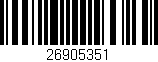 Código de barras (EAN, GTIN, SKU, ISBN): '26905351'