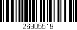 Código de barras (EAN, GTIN, SKU, ISBN): '26905519'