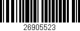 Código de barras (EAN, GTIN, SKU, ISBN): '26905523'